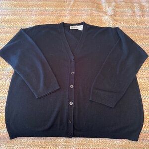 Katie Lee Women’s Elegant Black Button-Up Cardigan 18W/20W excellent condition